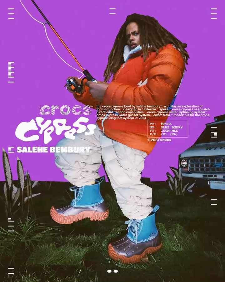 Crocs Cypress by Salehe Bembury “Tetra”